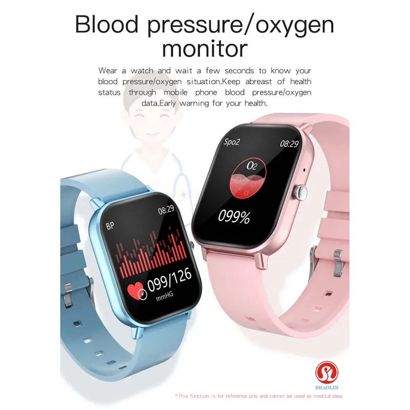 US $216.60 SHAOLIN Smart Watch Wristband Women Men Full Touch Fitness Tracker Heart Rate Monitoring Sports Watch Clock For Apple Xiaomi