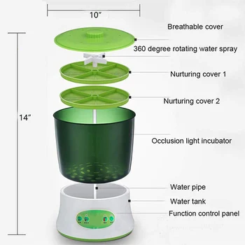 

Automatic Sprouter Machine Bean Sprouts Growing Machine Large-capacity Sprouting Seedling Machines DNJ998