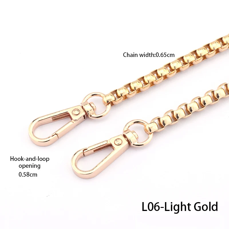 Abaodam Goldene Taschenkette – 100 Cm, Aus Metall Mit Schnalle | DIY Griff Für Handtaschen, Clutches & Geldbörsen