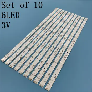 

TKDMR 10pcs /set 49" inch TV LED Strip 5800-W49001-1P00 for 49E6000 49E3000 480mm 6LED Universal tv led backlight strip used