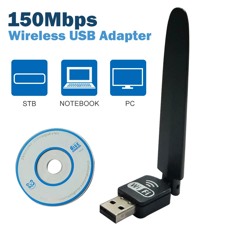 10pcs usb wifi adapter lan 150 wireless 802.11n laptop desktop