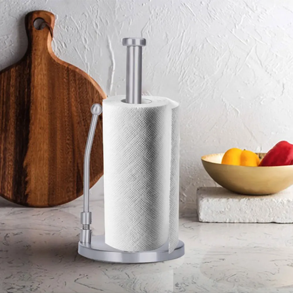 Европейский Креативный вертикальный держатель для кухонных бумажных полотенец из нержавеющей стали, держатель для кухонных полотенец, аксессуары для домашнего стола