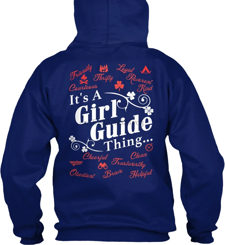 Men Hoodie long sleeve IT'S A GIRL GUIDE THING Women Streetwear | Мужская одежда