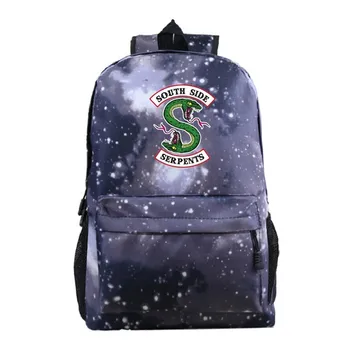 

South Side Serpents Riverdale 3 Cartoon Tyle Anime Schoolbag Laptop Travel Backpack Men Sac a Dos Book Bag Mochila Mujer
