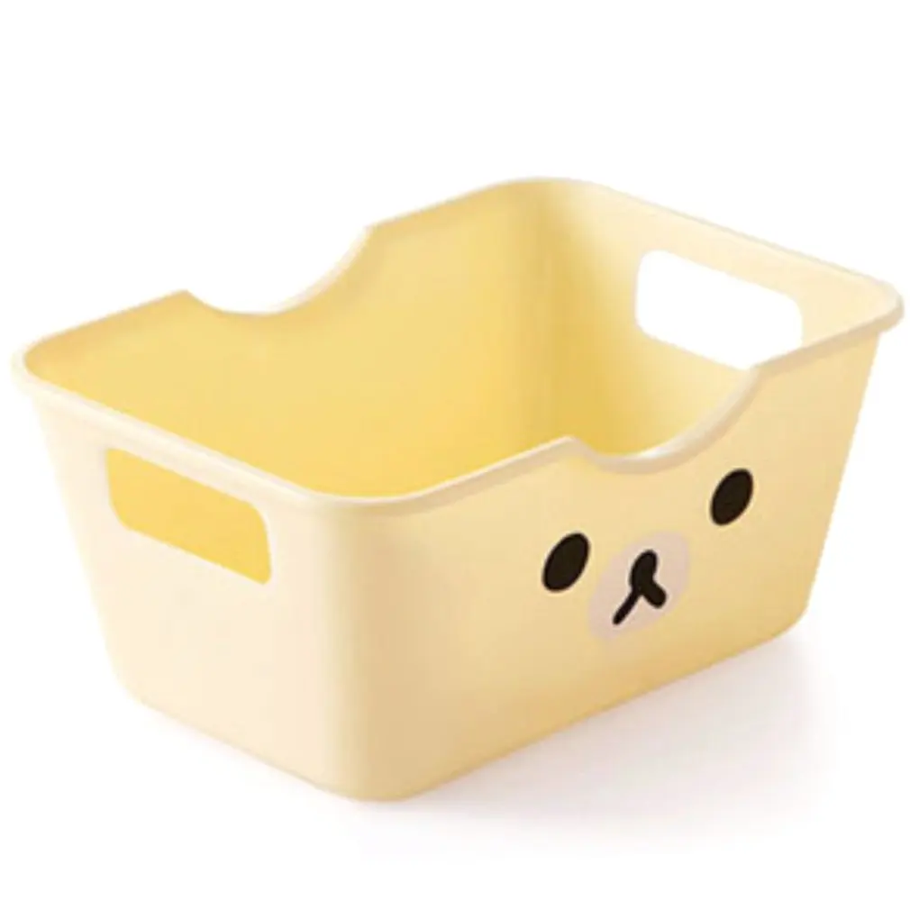 

Mini Cute Cartoon Stationery Storage Box Debris Sorting Box Rectangular Desktop Storage Box Plastic