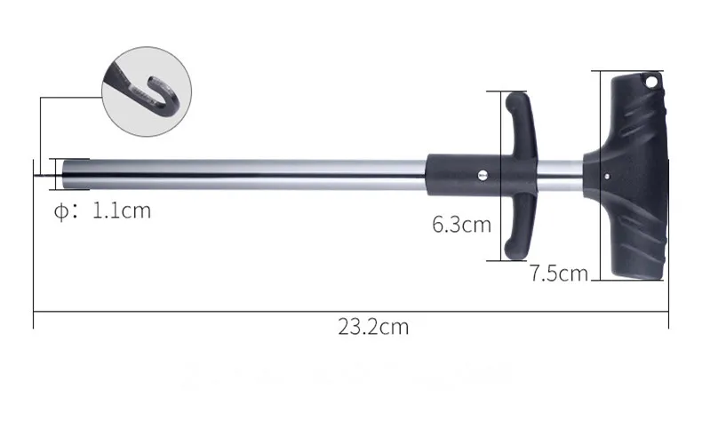 Легкий крючок для удаления рыбы рыболовный инструмент снасти насекомых деташер портативный крючок экстрактор