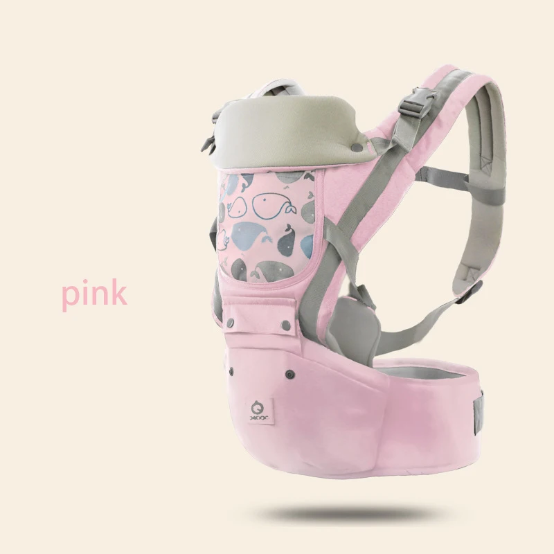 pink AIEBAO, кенгуру, спереди, рюкзак, слинг, накидка для всех родителей - Цвет: pink