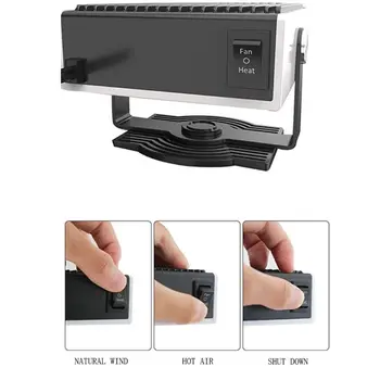 

Square Portable Car Cooling Heater Fan Vehicle 12V/24V Automobile Electronic Car