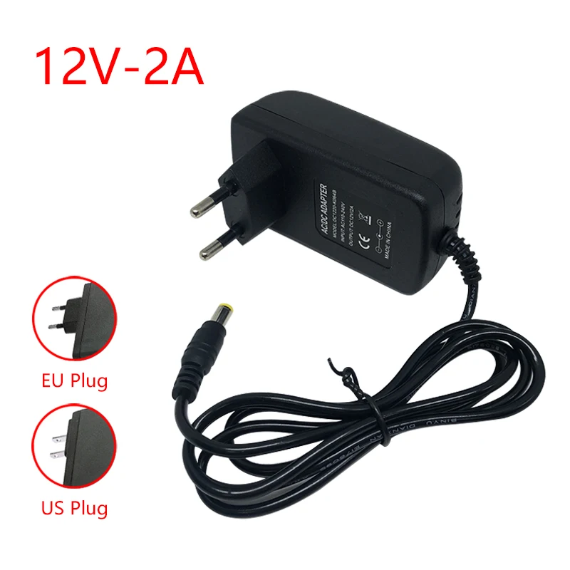 12V Power Supply 5V 6V 8V 9V 12V 13V 24V 1A 2A 3A Power Supply 12 V Volt Switching Transformers Power Adapter 220V AC to DC 12 V