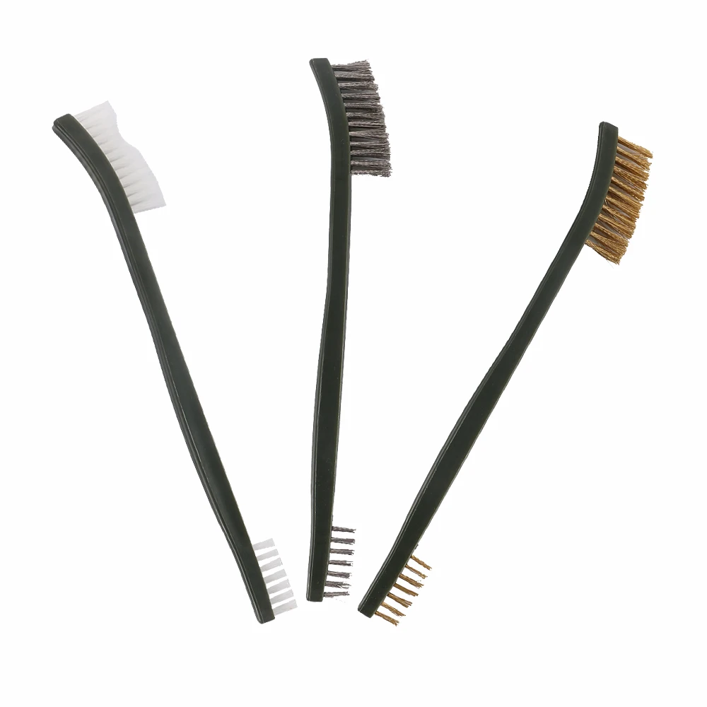 3 шт./компл. мини Нержавеющая сталь удалить щетки для ржавчины мини латунь Чистящая полирующая детали металлический кисти инструменты для очистки дома Наборы