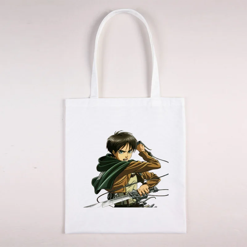 

Titans Attack Bag Woman Anime Tote Custom Designer Handbags Women's Shopping Bags for Boutique Small Canvas Shopper Reusable Big