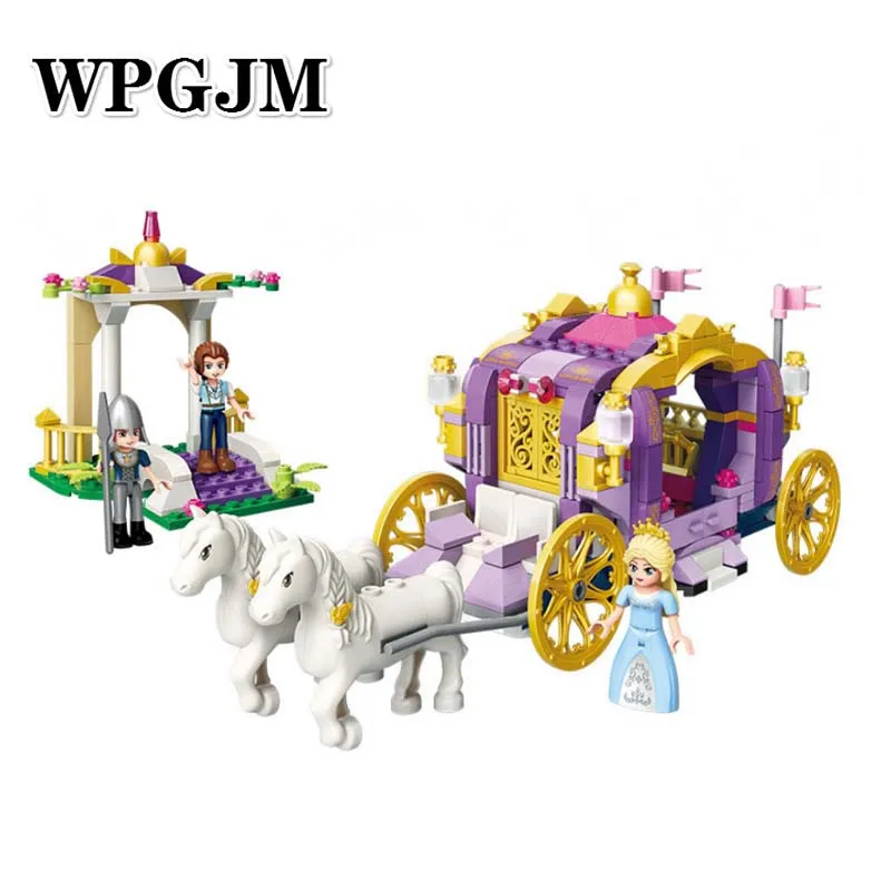 

374pcs Princess Leia Imperial Family Carriage Series Children's Building Blocks Toy Compatible Legoinglys City Girls Friends
