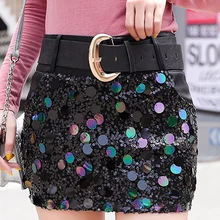 Shintimes корейская мода юбка из искусственной кожи кружевная Лоскутная блестящая сексуальная тонкая мини-юбка Женская Осенняя зимняя короткая черная юбка