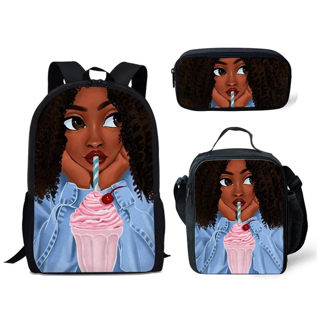 3 шт./компл. маленький детский сад изящного искусства афро рюкзак для девочек детские школьные сумки для детей школьный рюкзак малышей школьная сумка мочила для детей - Цвет: Яркий