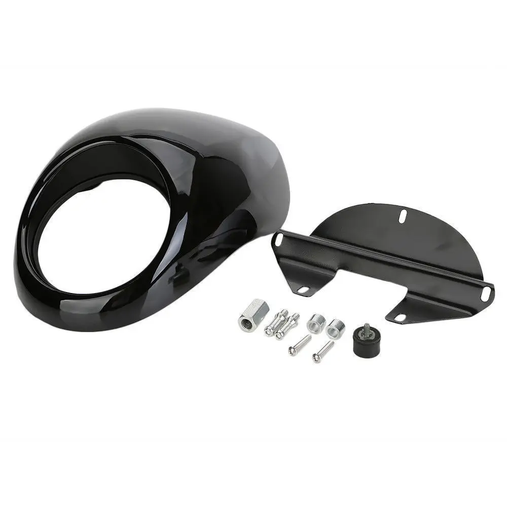 Мотоциклетная Черная передняя фара обтекатель для Harley Dyna Sportster 1200 883 FX/XL 1973