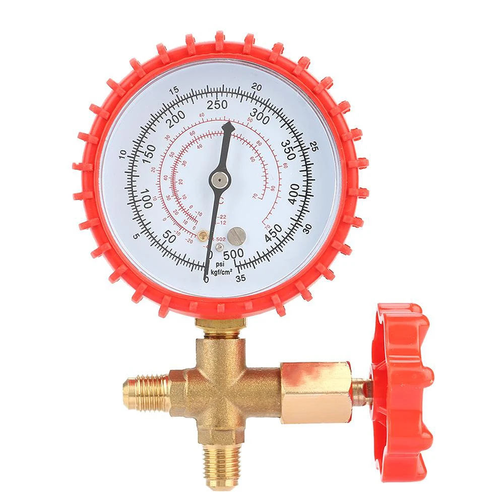 

KKMOON Air Conditioning Refrigerant Recharge Pressure Gauge Air Condition Manifold Gauge Manometer & Valve Pressure Meter