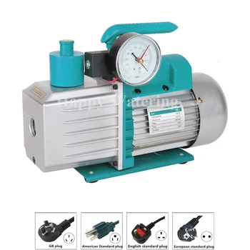 

Multistage Rotary Vane 3CFM Mini Vacuum Pump Refrigeration 110V+ Electromagnetic Valve HVAC R410a R134a R407C R22