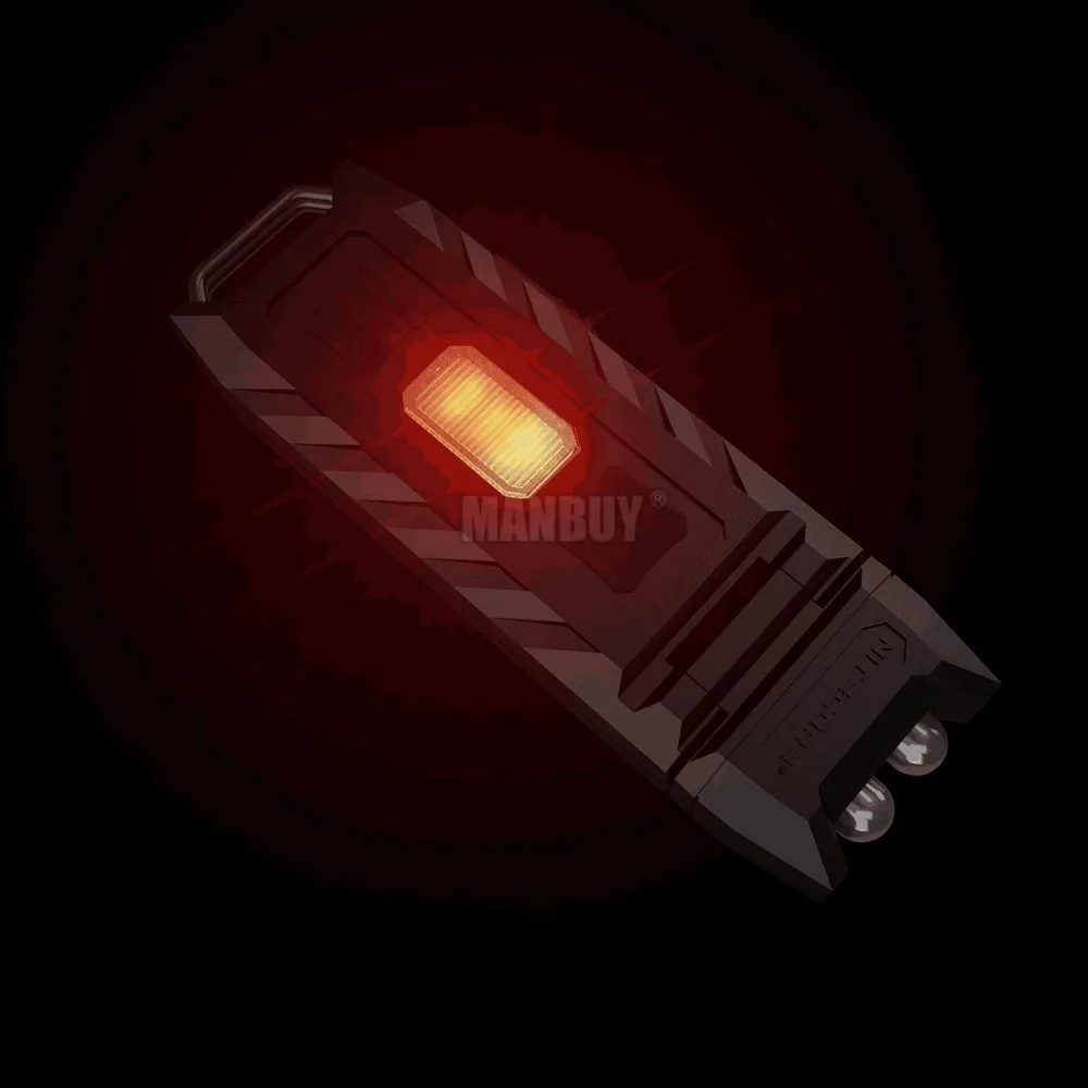2020 NITECORE большой палец Лев перезаряжаемый белый + красный ультрафиолетовый свет
