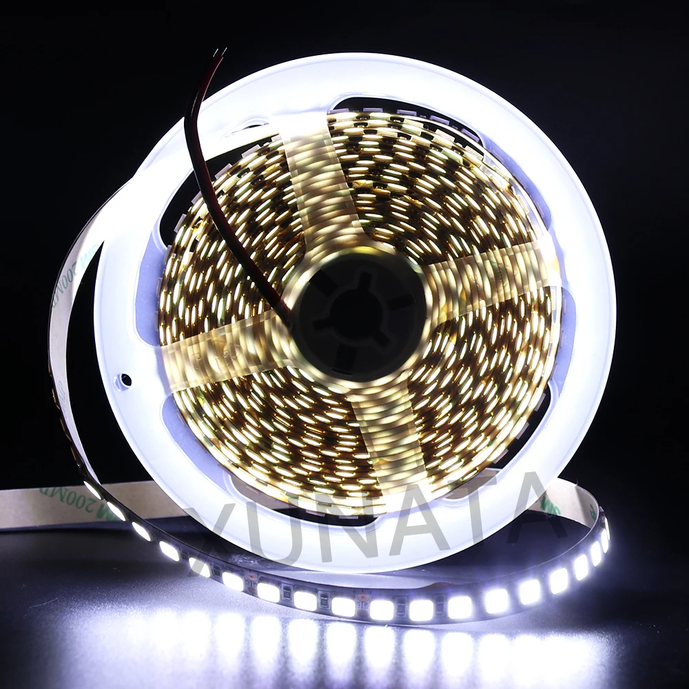 Супер Яркий Стабильный светодиодный светильник SMD2835 DC 12V 5M 1200LED водонепроницаемый
