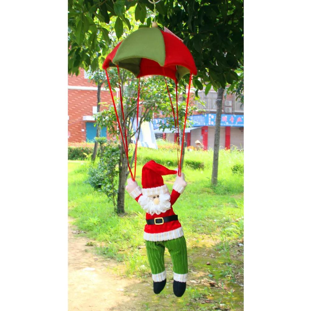 Рождественские украшения для дома Санта Клаус Снеговик в парашюте Рождественская елка висячие украшения Decoracion Navidad дропшиппинг
