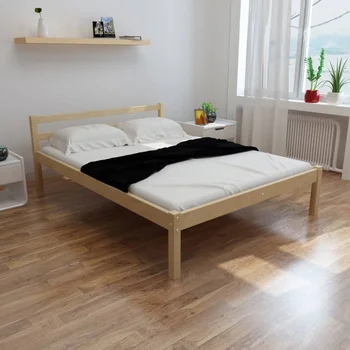 

vidaXL Bed Frame Solid Pinewood 140x200 cm