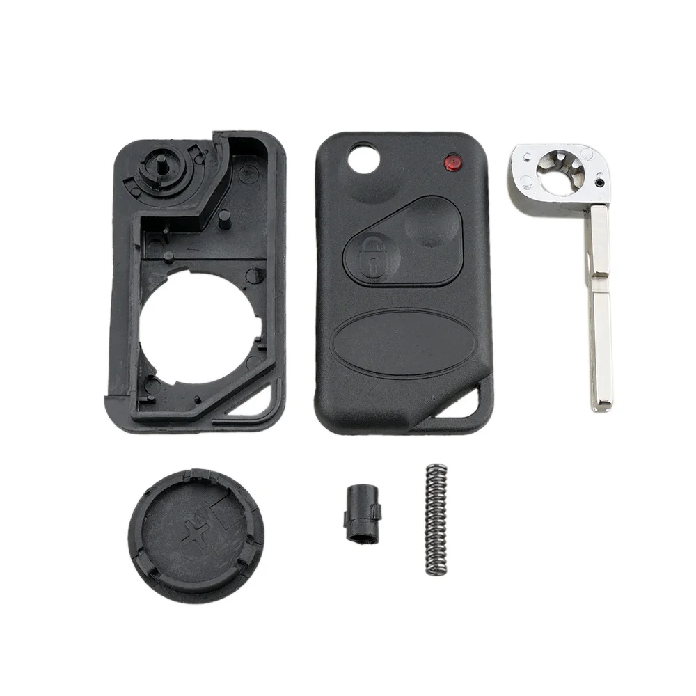 2 Buttons Remote Key Fob Shell Flip with P38 Blade Fit for Land Rover Discovery 1995-2004 Freelander 2002-2004 Range Rover 1995
