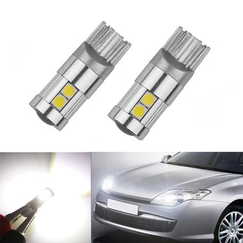 

BOAOSI 2x led W5W T10 3030SMD canbus Car Light with Projector Lens for renault megane 2 duster logan clio laguna 2 Koleos