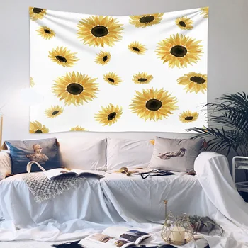 

GT053 Plant Flowers Bed Backdrop INS Hanging Cloth Net Red Cloth Tapestry Room Dormitory bu yi hua Decoration