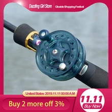 Горячая Распродажа, катушка для нахлыстом диаметром 60 мм, прозрачная белая/черная алюминиевая катушка для нахлыстом, крепкая пластиковая катушка по низкой цене