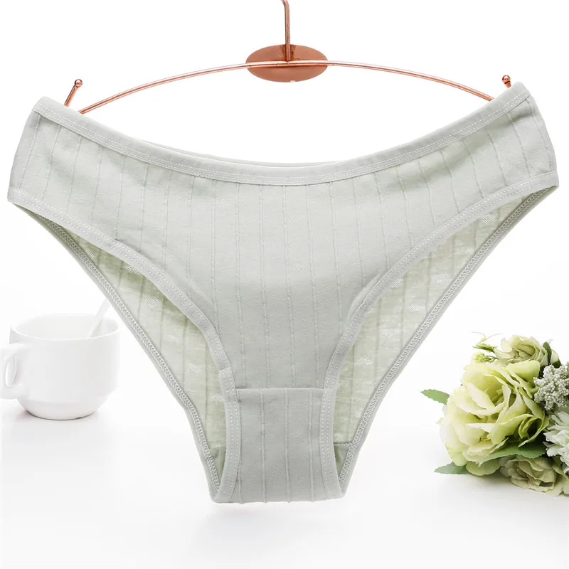 M-XL, женские трусики, хлопок, одноцветные, для девушек, трусики сексуальное женское нижнее белье, женское нижнее белье, дамское нижнее белье, для женщин, интимное, новинка, 8 цветов - Цвет: Green