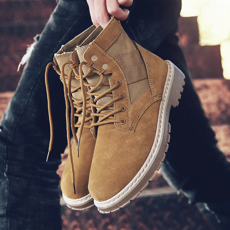 Men Boots Suede Leather 2019 Waterproof Work Shoes Safety Natural Leather Boots Men Martins Plus Size 752 Men Boots Suede Leather 2019 Waterproof Work Shoes Safety Natural Leather Boots Men Martins Plus Size 752