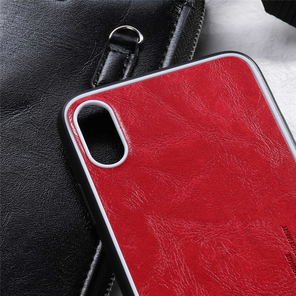 Модный чехол из искусственной кожи для iPhone XS, XR, XS, Max, черный мягкий силиконовый защитный чехол-бампер, чехол на 6, 6S Plus, 7, 8 Plus, корпус