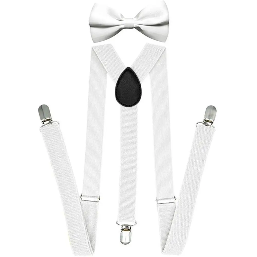 Suspenders For Men With Bowtie Set Bts Bangtan Boys Women Adults Braces Adjustable Szelki Elastic Jartiyer Bow Tie Suspensorio
