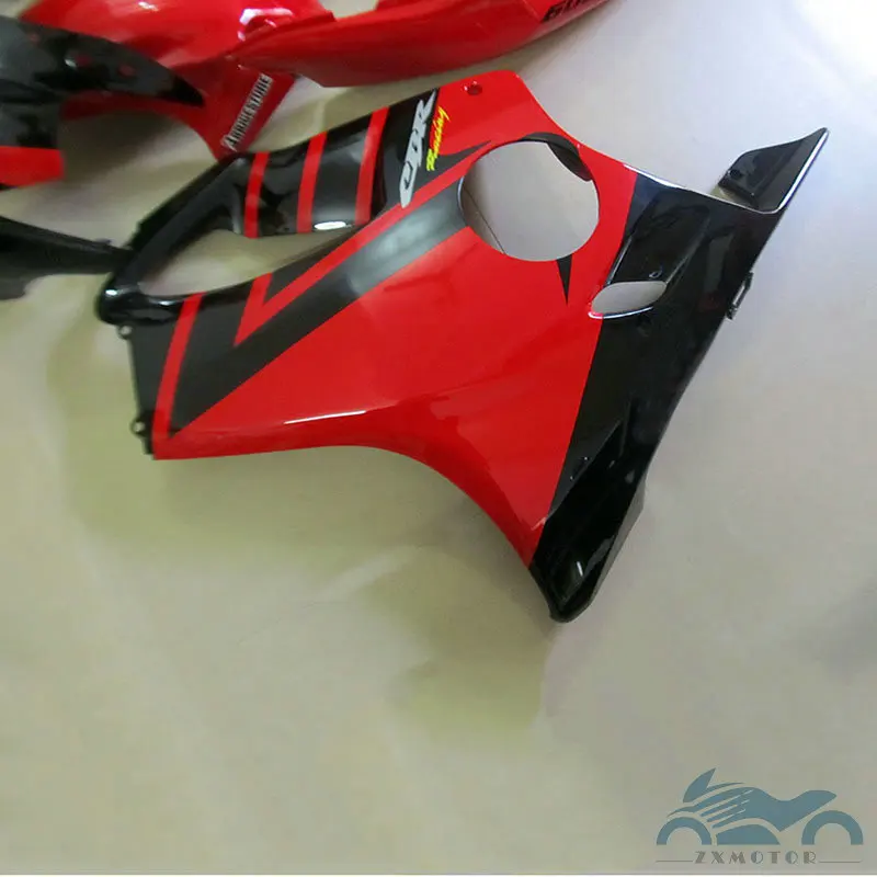 Подходит для HONDA мотоциклетные CBR 600 F4 1999 2000 части обтекателя красный черный CBR600 F4 99 00 Обтекатели послепродажного оборудования QY67