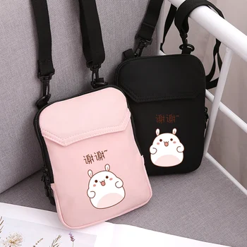 

APP BLOG Cute Cartoon Rabbit Crossbody Multi-function Small Bag High Capacity Mobile Phone Keys Cards Cash Bag Shoulder Bag 2019