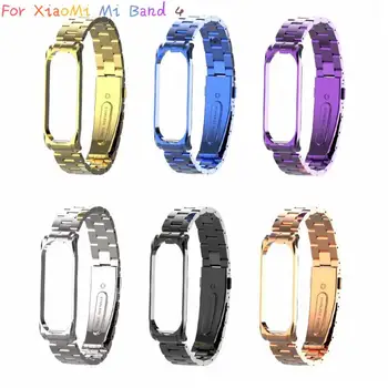 

Stainless Steel Wrist Strap For Xiaomi Mi Band 4 Metal Watch Band Smart Bracelet For Mi Band 4 Replaceable Watch Straps In Stock