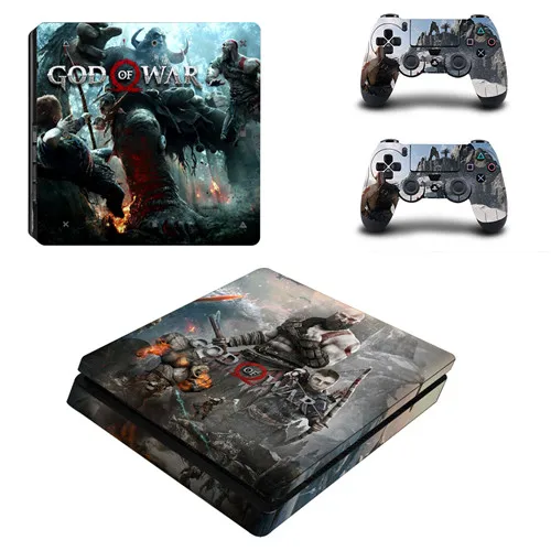 P4SQB0155 God of War 3 Полное покрытие лицевой панели PS4 тонкая кожа Виниловая наклейка, стикер для Playstation 4 консоль и контроллер PS4 тонкая наклейка - Цвет: P4SQB0155