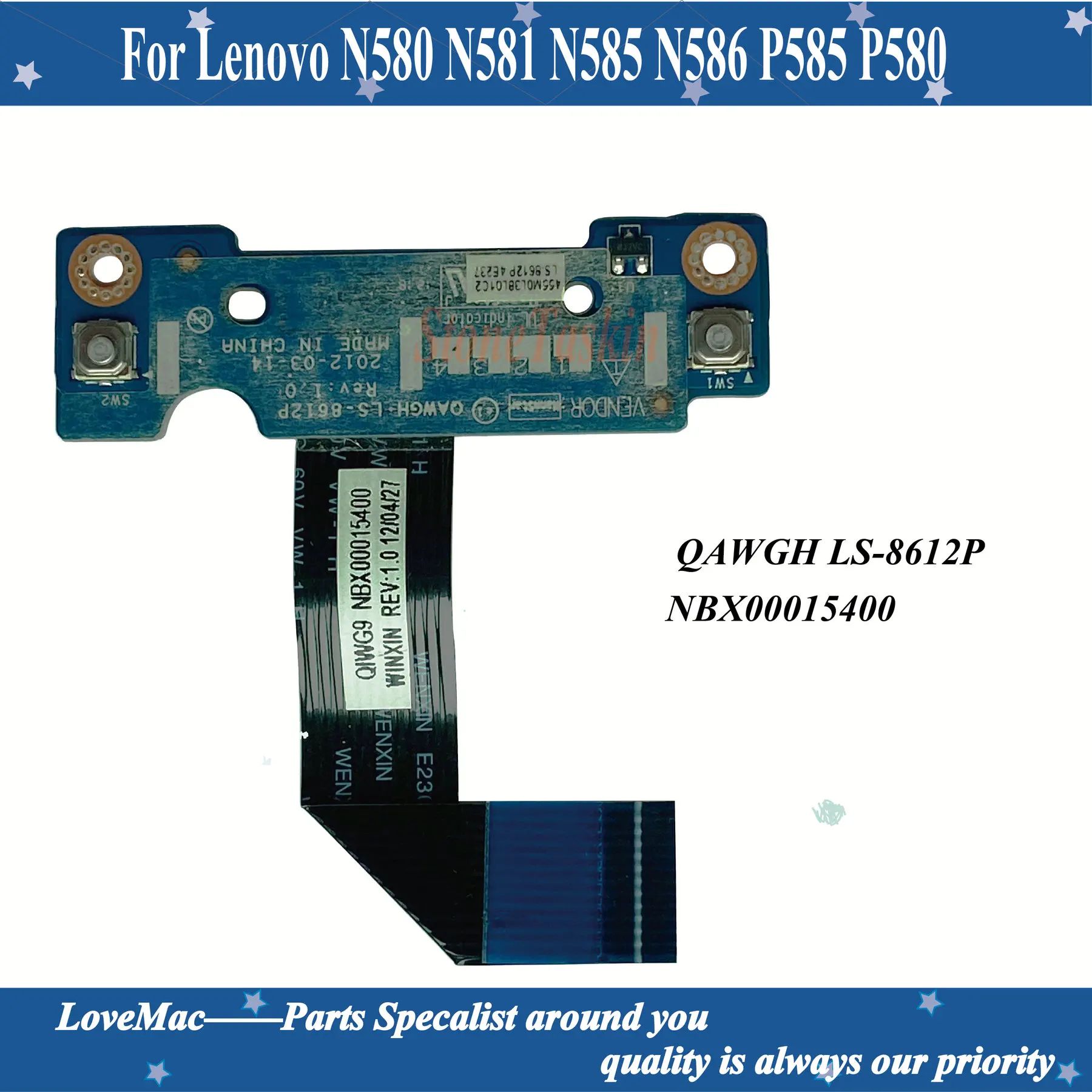 Высокое качество NBX00015400 для Lenovo Ideapad N580 N581 N585 N586 P585 P580 сенсорной мышкой кнопочная