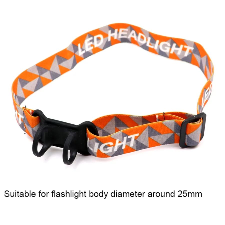 Elastic adjustable headband belt headlight lamp head strap for flashlight KT 