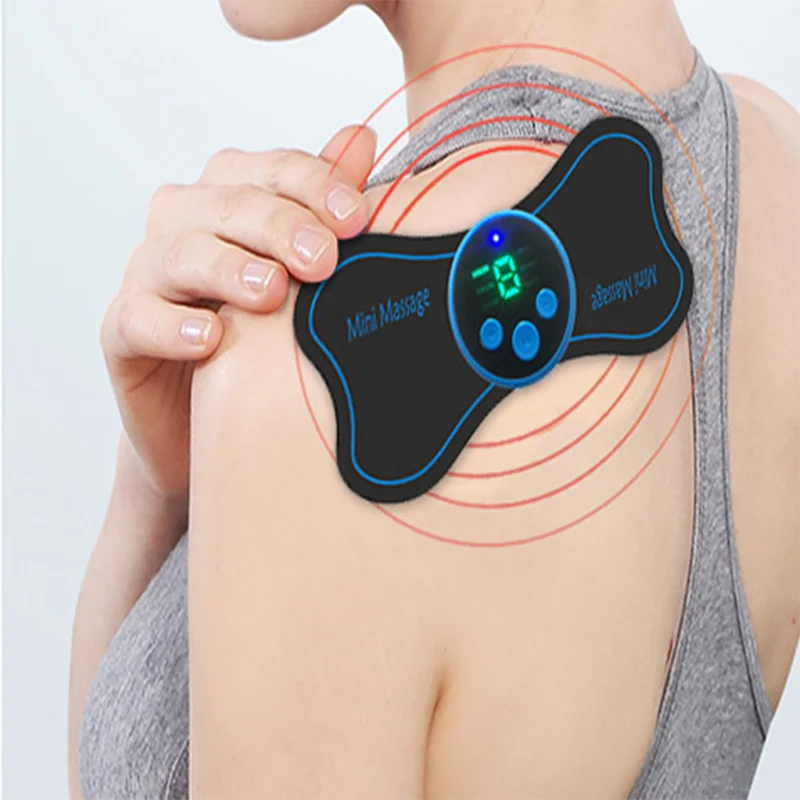 Portable Mini Charging Massage Mini Massage Stickers Neck Stickers Charge Massage Physiotherapy Cervical Spine Massage