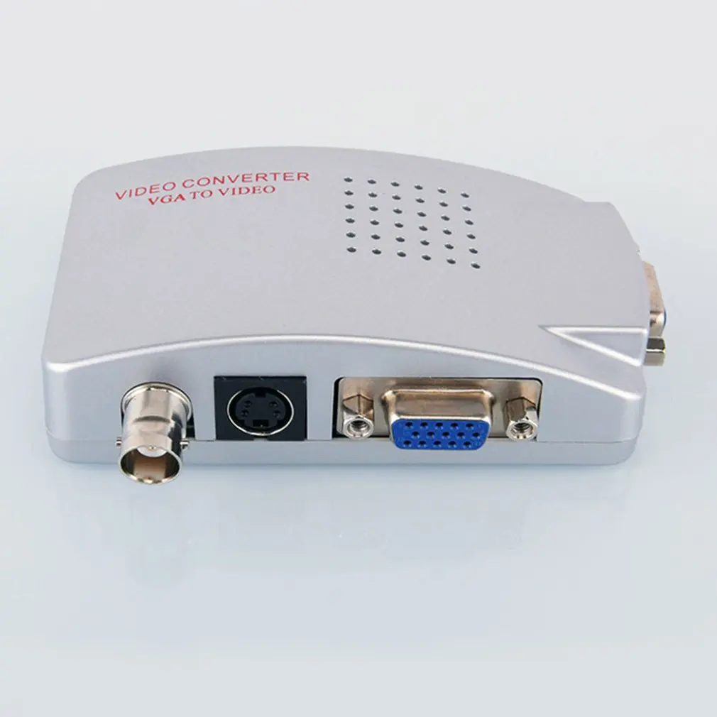 VGA к BNC разъем адаптер сигнала конвертер видео переключатель коробка композитный для компьютера ноутбука ПК PAL VGA к ТВ AV RCA