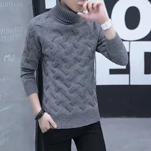 ^#Cheap Winter Full Thick Sweater Pullover Men Simple Mens New Turtleneck Knitted Rough Flower Pullovers Preppy Style Grey Sweaters ^#Cheap Winter Full Thick Sweater Pullover Men Simple Mens New Turtleneck Knitted Rough Flower Pullovers Preppy Style Grey Sweaters
