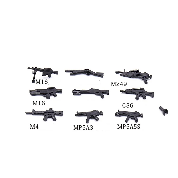 8PCS 1/6 4D Pistolen Kinder Spielzeug Gewehr Kugelgewehr Modell Maschinenpistole 