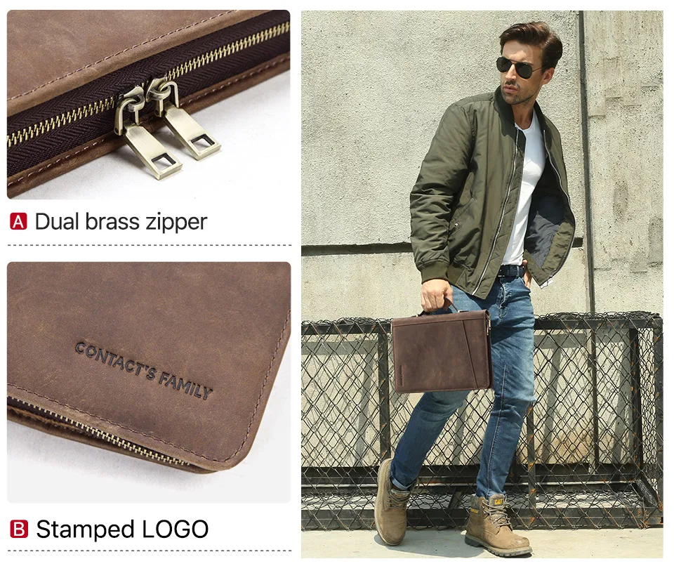 Папка из натуральной кожи B5 Binder Padfolio портфель на молнии для письма документов и блокнот Чехол для iPad Pro 10,5 10,2 11 Air 2