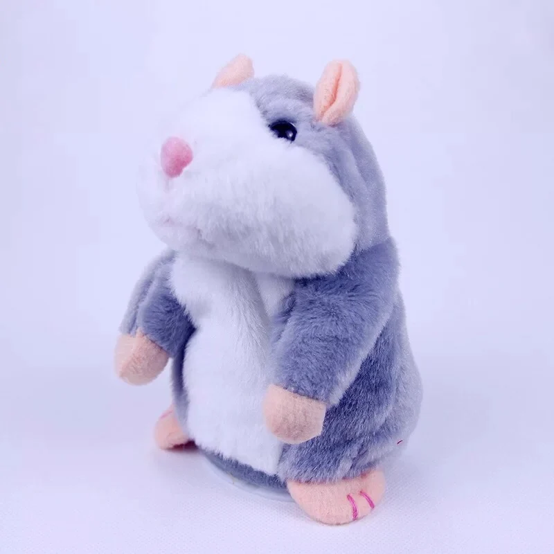 Говорящий хомяк, мышь, плюшевая игрушка для домашних животных, Горячая Милая говорящая звуковая запись, обучающая игрушка для хомяка, подарки для детей 15 см
