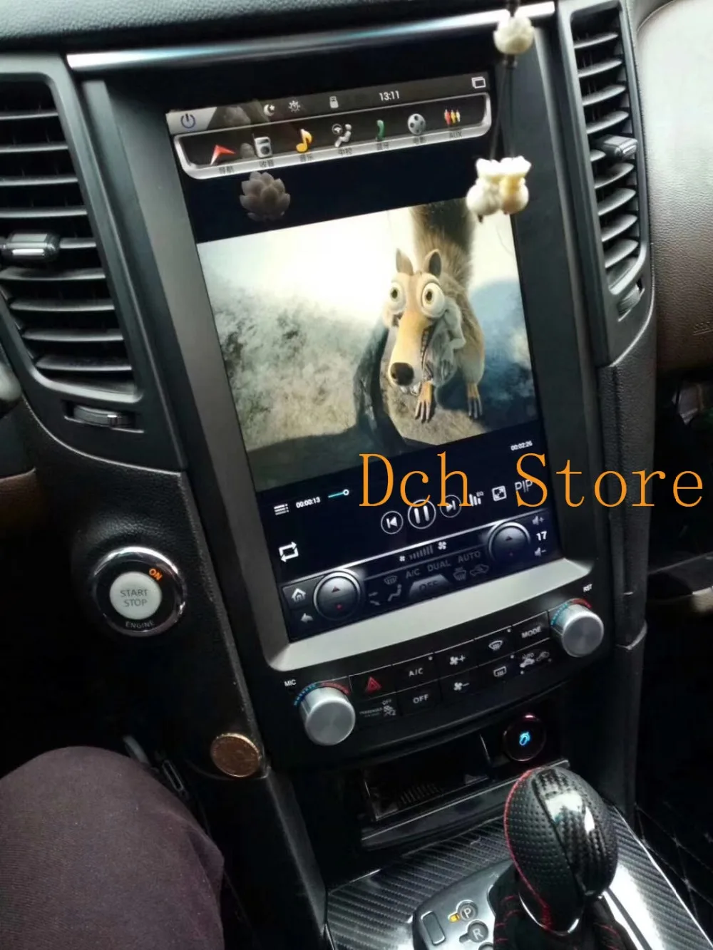 12 1 вертикальный tesla стиль Android 9 0 автомобильный DVD GPS плеер навигация для Infiniti FX FX25