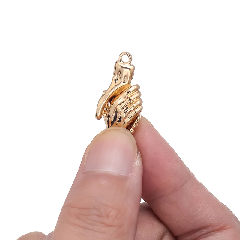 4sets/Lot Handshake Shake Hands Clasps Palm Magnetic Clasps Bracelet Buckle Hook Connector For DIY Jewelry Making Accessories