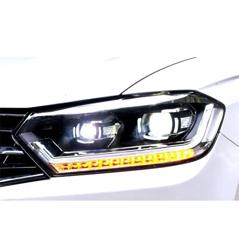 Luces Para автомобильные аксессуары светодиодные автомобильные запчасти Drl лампа в сборе Cob автомобильное освещение фары Задние фары 16 для Volkswagen Bora