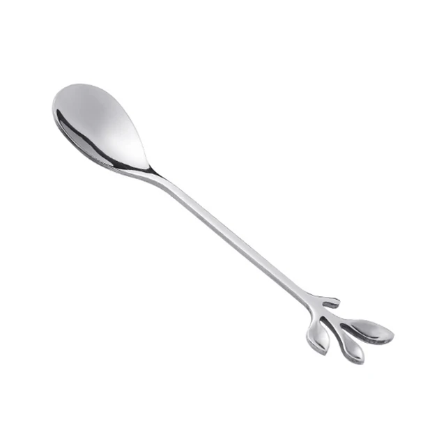 Creative Stainless Steel Spoon Branch Leaves Spoon Fork Coffee Spoon Christmas Gifts Kitchen Accessories Tableware Decoration 6