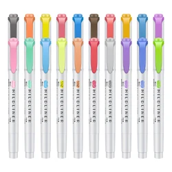 Zèbre WKT7 MILDLINER – surligneurs couleurs Pastel, marqueurs de texte, stylo de mise au point, papeterie étudiant japonais 
